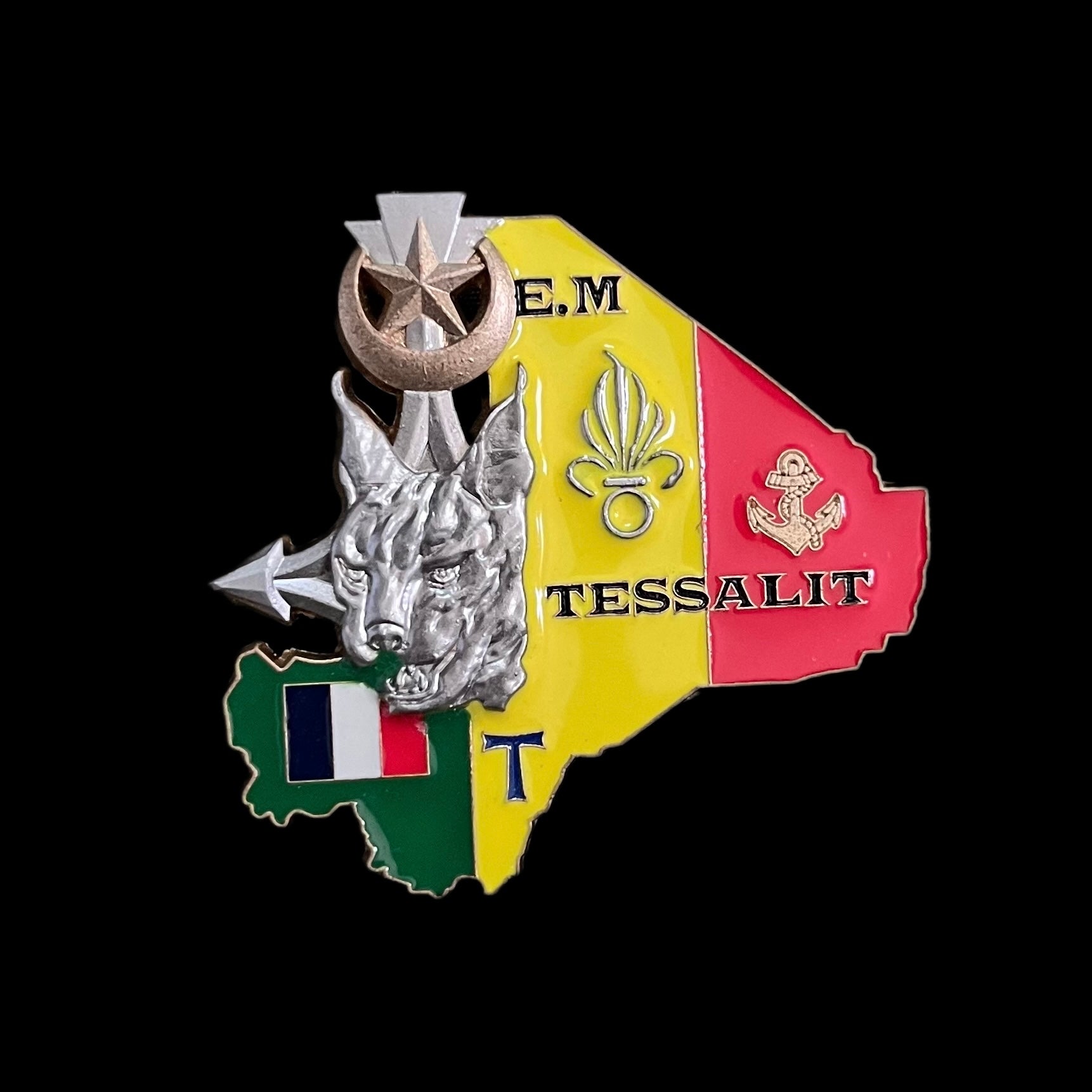 French Foreign Legion Operation Serval Badge Expedition Antiques french-foreign-legion-operation-serval-badge-expedition-antiques