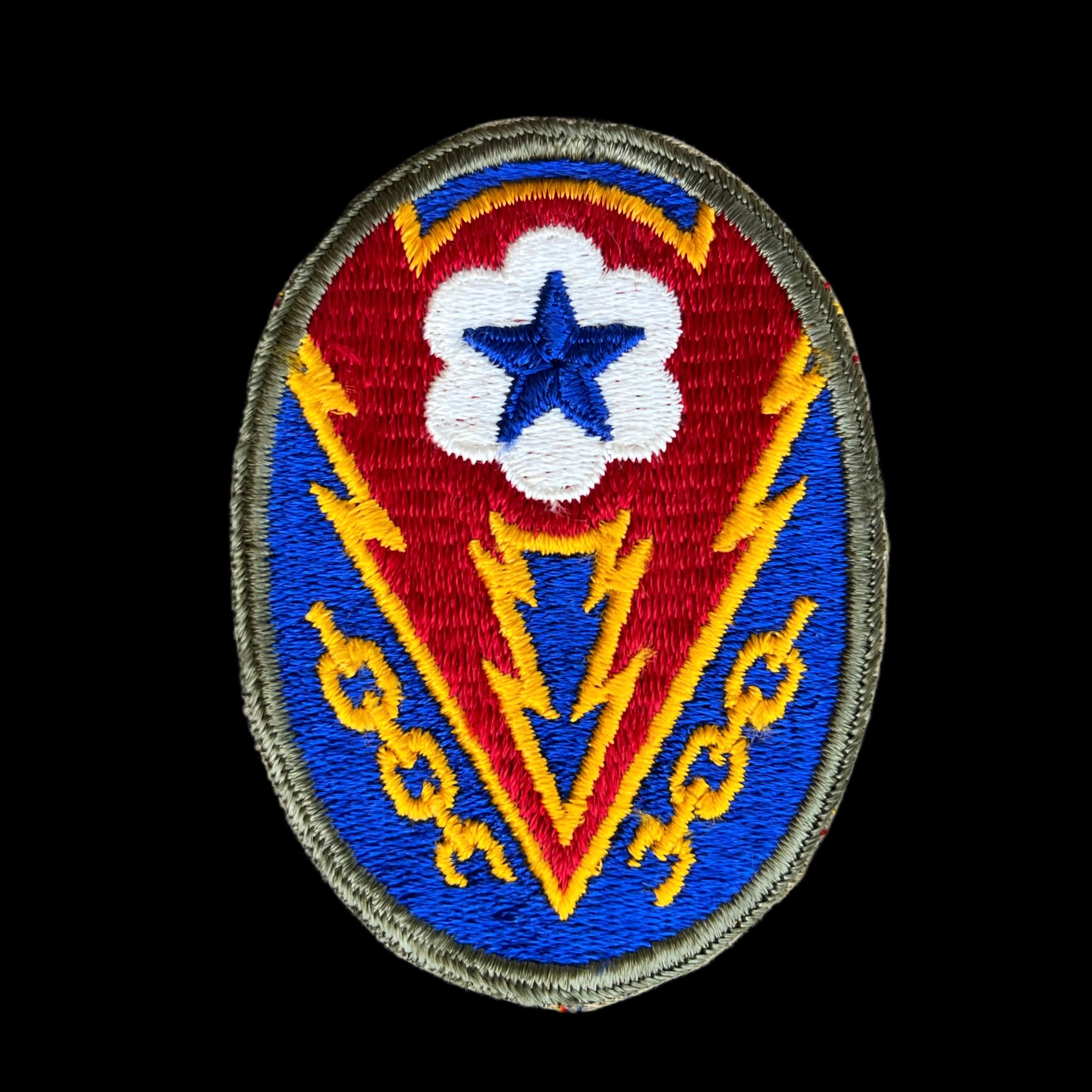 WW2 US Army Combat Division Shoulder Insignia Poster - Reproduction Wall Art Print