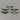 WWII - Korean War USAAF Silver Two-Inch Wings Lot of Five