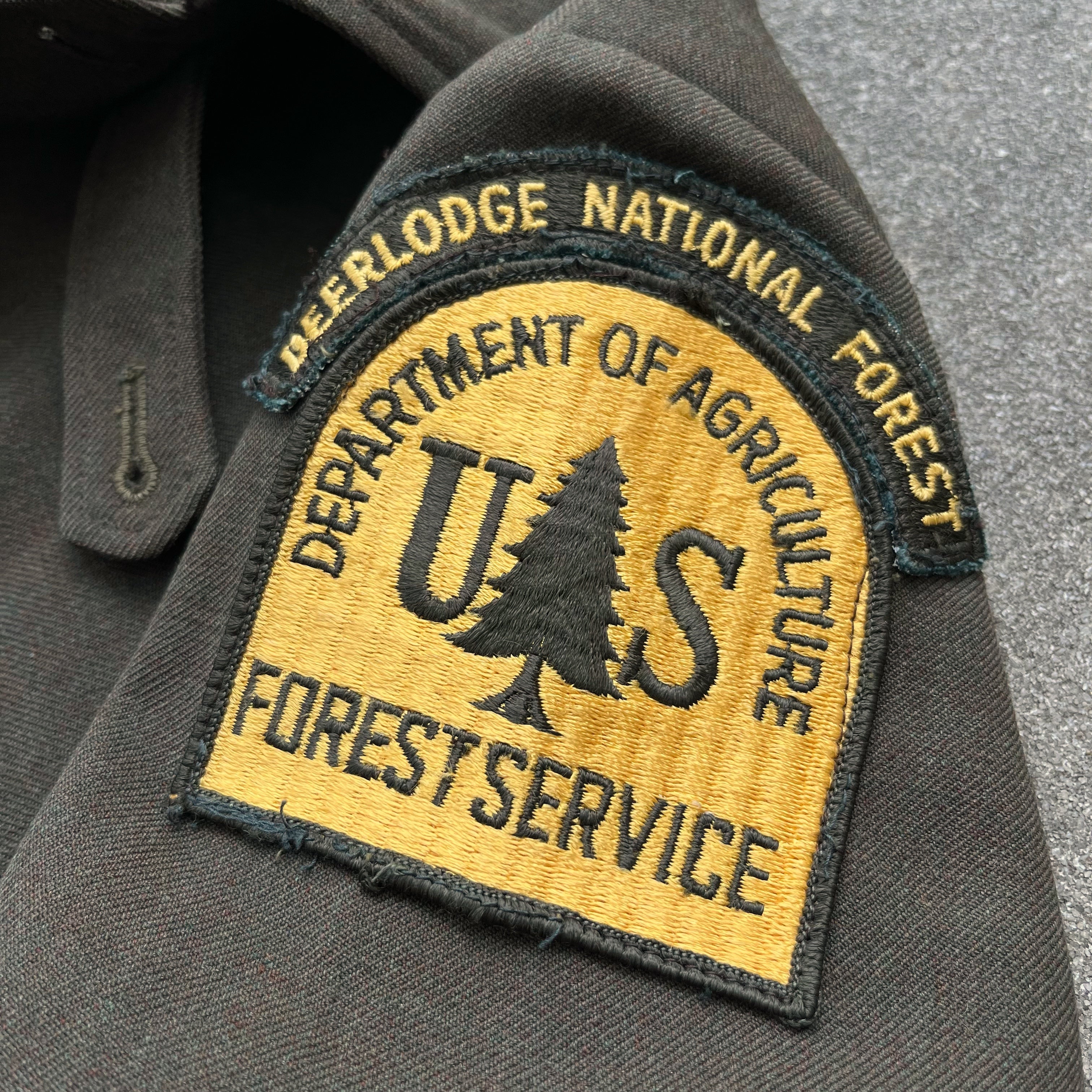 1950’s Fechheimer US Forest Service Uniform Jacket Expedition Antiques