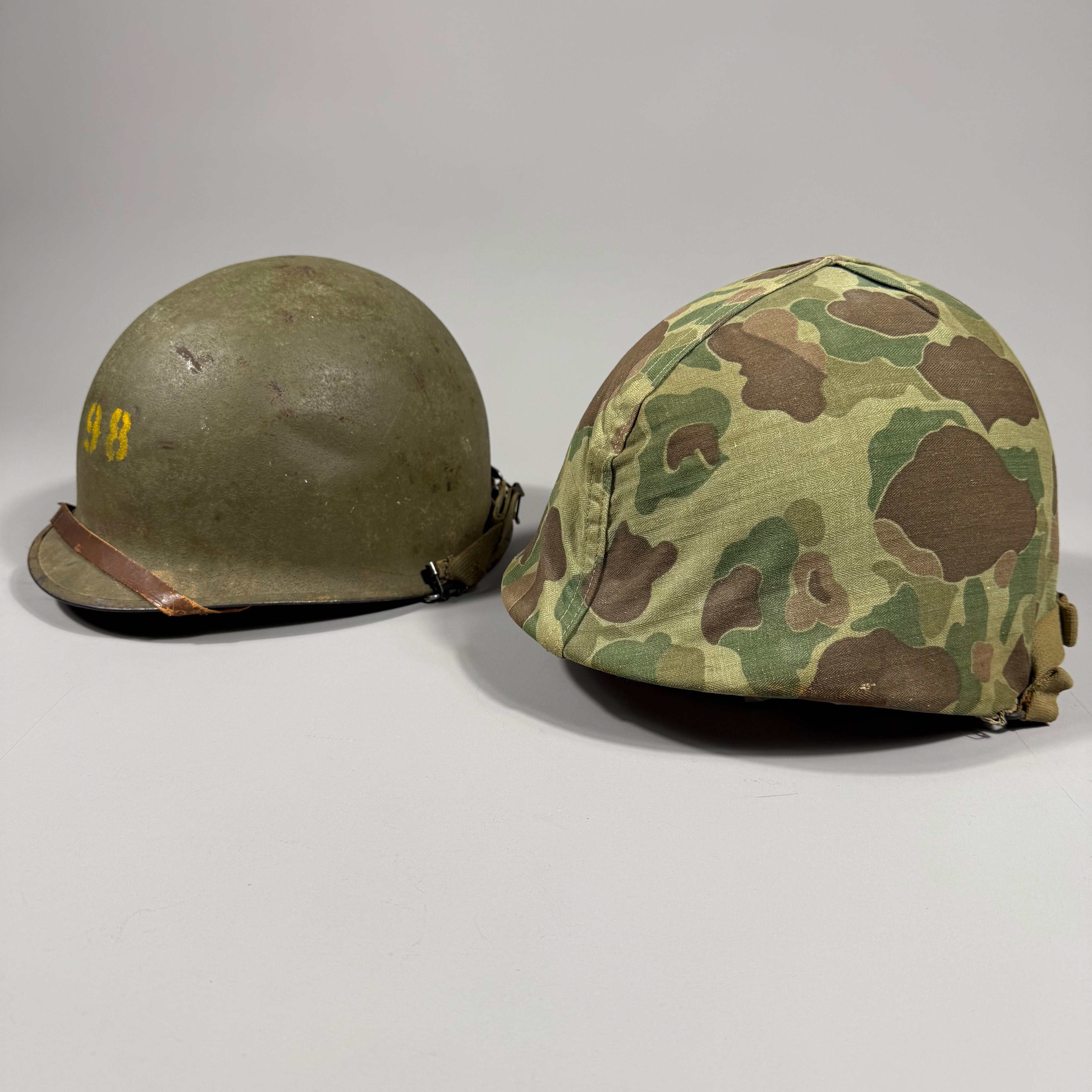 Colonel Helment Sticker WWII - Korean War USMC Colonel’s Helmet Grouping – Expedition Antiques